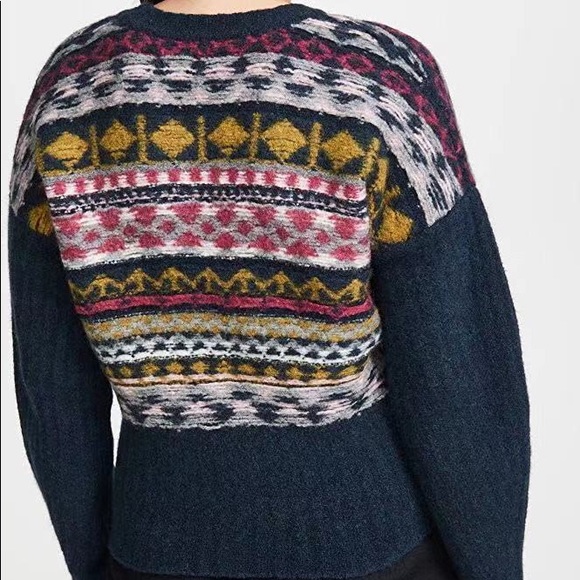 NWT Jason Wu Merino Wool Fair Isle Sweater Pullover - Picture 6 of 8